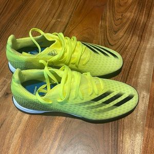 Adidas ghosted 3 neon yellow turf shoes